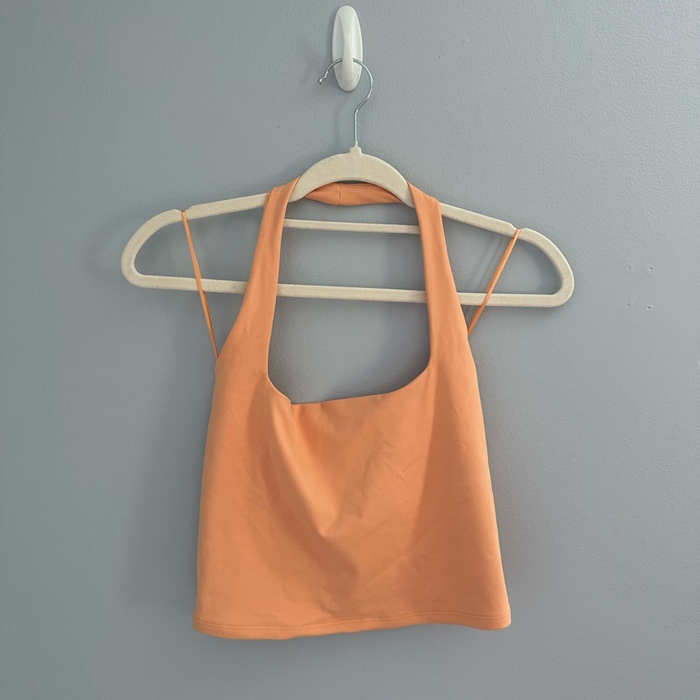 Abercrombie & Fitch Orange Halter Crop Top
